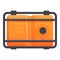 Gasoline generator icon, cartoon style