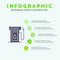 Gasoline, Industry, Oil, Drop Solid Icon Infographics 5 Steps Presentation Background