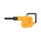 Gasoline leaf pump icon flat isolated vector