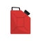 Gasoline or oil, diesel, benzin fuel canister vector icon. Petrol can gallon gas tank fuel container