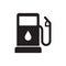 Gasoline pump icon, gas station sign, vector fuel sign