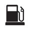 Gasoline pump icon, gas station sign, vector fuel sign