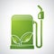 gasoline pump with leaf. Vector illustration decorative design