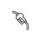 Gasoline pump line icon