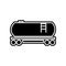 Gasoline railroad tanker icon. Element of logistics for mobile concept and web apps icon. Glyph, flat icon for website design and