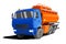Gasoline Tank Truck; Tanker; Fuel truck. Modern flat Vector illustration
