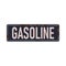 Gasoline vintage rusty metal sign on a white background, vector illustration