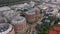 Gasometer buildings in Vienna from above