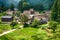 Gassho-zukuri houses at Ainokura village, Gokayama area, Nanto City, Toyama Prefecture, Japan. UNESCO