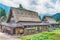 Gassho-zukuri houses at Ainokura village, Gokayama area, Nanto City, Toyama Prefecture, Japan. UNESCO