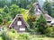 Gassho-zukuri style houses, Shirakawago Ogimachi, Honshu Island, Japan