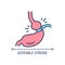 Gastric bypass surgery RGB color icon