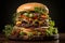 Gastronomic Fusion: Artistic Hamburger Delight Unveiled in Savory Splendor