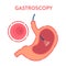 Gastroscopy procedure of stomach examination