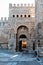 The gate of Alfonso VI in the historic ramparts of Toledo, Spain
