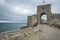 Gate of ancient fortress Kaliakra on a cape Kaliakra. Nord-east Bulgaria, Kavarna, Black sea