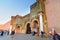 Gate Bab Mansour in Meknes, Morocco.