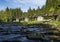 gate bridge in Rechle near Modrava,  Sumava National Park, Czech Republic