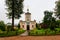 Gate Church of St. John Baptist Skete of Optina Monastery. Optina Pustyn literally Opta`s hermitage