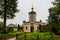 Gate Church of St. John Baptist Skete of Optina Monastery. Optina Pustyn literally Opta`s hermitage