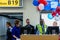 Gate Crew, Flight Crew and Ground Crews celebrating in Columbus Ohio for the last American Airlines Departure of an MD-80 Aircraft