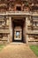 Gate in gopuram. Ruins in Hampi, Karnataka, India