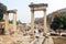 Gate of Hadrian Archaeological Ruins in Ephesus Turkey