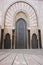 The gate of Hassan II Mosque in Casablanca,Morocco