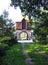 Gate house in countryside