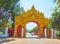 The gate of Kanbawzathadi palace complex, Bago, Myanmar