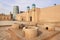 The gate of Kunya Ark Palace in Ichan Kala in Khiva city, Uzbekistan