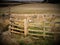 Gate Leading Into Fields Of Crops, Northumberland UK