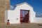 Gate of the Lighthouse of Cabo de Sao Vicente in Algarve, Portugal