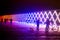 The Gate of Lights installation. Light Festival in Copenhagen, Denmark. February 2020