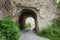 Gate in mediaeval Stefan Batory Tower, Kamianets-Podilskyi, Ukraine