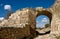 Gate of medium defencive wall of medieval city Chufut-Kale, Crimea
