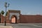 Gate in old city walls, Marrakech medina