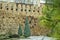 .Gate of the old fortress, entrance to Baku old town. Baku, Azerbaijan. Walls of the Old City in Baku . Icheri Sheher Old, or Inne