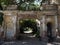 The gate of the old house and a view of the courtyard.