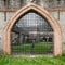 Gate of an old medieval castle.