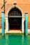 Gate of old venetian house in Venice