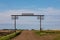 Gate in the Prairie of a Farm in Canada