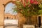 Gate in ruins of El Badi palace in Marrakesh ,Morocco