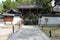 gate at the shoren-in temple in kyoto (japan)