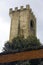 Gate of St. Nicholas Florence Italy a monument of architecture of Giuseppe Poggi, the river Arno