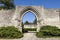 Gate by St Nicolas Abbey in Saint-Leu-d `Esserent