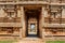 Gate in temple gopuram. Ruins in Hampi, Karnataka, India