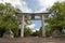 Gate to the Hideyoshi Toyokuni Shrine in Kyoto, Japan