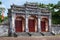 Gate to Imperial Minh Mang Tomb in Hue, Vietnam