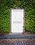 Gate To Luxury Home With Isolated Background